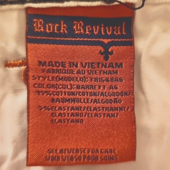 🆕️Rock Revival Barrett Alt-Straight Racer Jeans. Men's Size: W38x34L - Picture 12 of 14